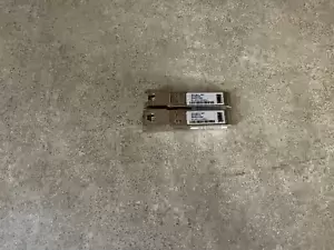 LOT OF 2 GENUINE CISCO SFP-GE-T EXT 30-1421-01 USA 1000BASE-T RJ45 SFP L1-9(1)