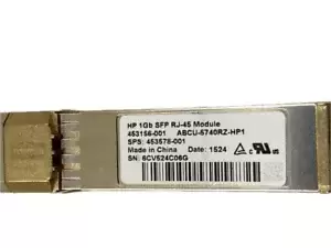 453154-B21 I Genuine HP 1Gb RJ45 SFP Module  453578-001 453156-001 Transceiver