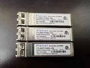 Finisar | FTLX8571D3BCL-EM | 850nm 10G Transceiver Module Lot of 3