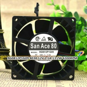 Sanyo 9G0812P1K09 12V 1.1A 8038 4pin Dell server large air volume violent fan