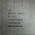 Intel Xeon W-2125 SR3LM