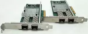 LOT OF 2 INTEL X520-DA2 E10G42BTDA 10GBE DUAL PORT SERVER ADAPTERS