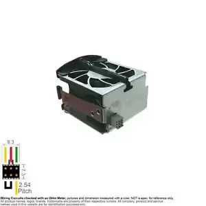 Server Cooling Fan System Cooler HP 279036-001 60mm 60x60x38mm Proliant DL380 G4