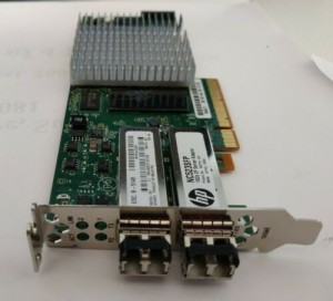 HP NC523SFP QLE3242-HP 10GB 2-Port Server Adapter w/2x 455885-001 10Gb-SR SFP+
