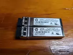 Lot of 2 Tested JD092B - FTLX8571D3BCL-HZ HP X130 10G SFP+ LC SR TRANSCEIVER