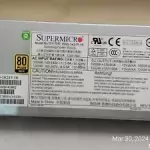 SUPERMICRO PWS-1K21P-1R 1200W 1U REDUNDANT POWER SUPPLY