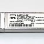 HPE | 845398-B21 | FTLF8536P4BCL-HP | 25Gb SFP28 SR Transceiver Module