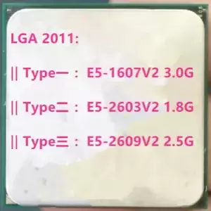 Intel Xeon  E5-1607V2 E5-2603V2 E5-2609V2 LGA 2011 CPU