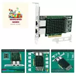 PCIE X8 Interface to 2X 10Gbps RJ45 Ports Network Adapter, Intel X540-AT2 Eth...