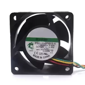 For SUNON PSD1206PMV3-A 60*60*38mm 12V 3.4W Cooling fan for DELL Server 4-wire