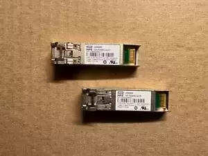 LOT OF 2 HPE X130 10G SFP+LC SR MMF 850NM 300M TRANSCEIVER TR-PX85S-NHP V5-2(1)