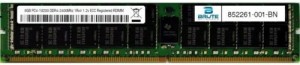 852261-001 - HP Compatible 8GB PC4-19200 DDR4-2400Mhz 1Rx4 1.2v ECC RDIMM