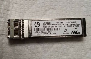 JD092B Genuine HP PROCURVE X130 10G SFP+ LC SR TRANSCEIVER