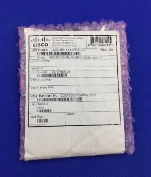 NEW UCS-MR-1X162RY-A ORIGINAL CISCO 16GB (1X16GB) 2RX4 PC3L-12800R DDR3 RAM