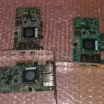 Lot of 3 Dell 0F169G Broadcom 181G Dual Port PCIe Gigabit Network Adapter Card
