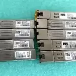 LOT OF 9 Genuine Cisco GLC-T GBIC 1.25Gbps 1000BASE-T SFP Transceivers- READ!!!