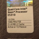 Intel Xeon E5310 1.6GHz Quad-Core (BX80563E5310A) Processor
