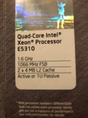 Intel Xeon E5310 1.6GHz Quad-Core (BX80563E5310A) Processor