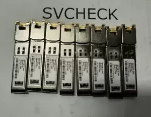 Lot of 8 CISCO  30-1421-01 SFP-GE-T 1G SFP COPPER RJ45 100M EXT TRANSCEIVER