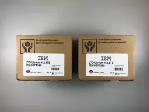 IBM LTO6 Tape Cartridge #00V7590 (10 PACK) 2.5TB ULTRIUM 6 DATA CARTRIDGE - NEW