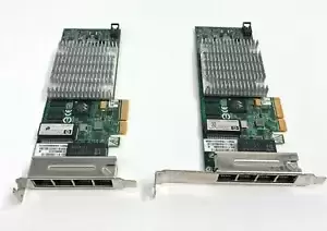 2x Lot - HP HSTNS-BN50 PCI Express Quad Port Gigabit Server Adapter