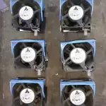 20WW07 SET OF 6 FANS FROM DELL SERVER, 12VDC:DELTA 1680MA, 60X60X40MM, IN MOUNTS