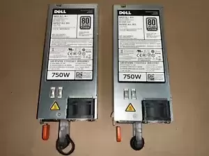 "Lot of 2" DELL D750E-S1 05NF18 750W 80 Plus Platinum Server Power Supply TESTED