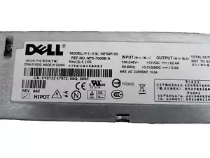 Dell Power Supply  N-750P-S0  750w PowerEdge 2950 and PowerEdge 2970