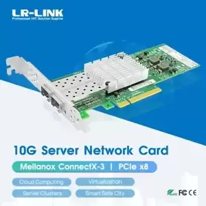 10Gb Network Card Dual-SFP+ Ports PCI Express with Mellanox ConnectX-3 Chipset