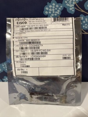 OEM Cisco 16 Gbps Fibre Channel SW SFP+ LC Transceiver DS-SFP-FC16G-SW 10-266601