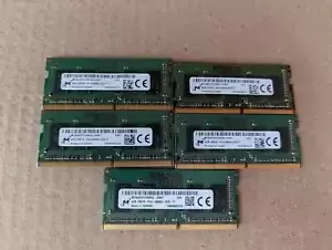 LOT 5 GENUINE MTA4ATF51264HZ-2G6E1 MICRON LAPTOP MEM 4GB DDR4 PC4-2666V V2-4(11)
