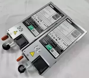 Lot of 2 Dell W8R3C 750W 80+ Platinum EPP Power Supply Unit for PowerEdge R730