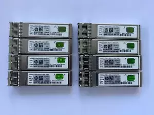 Lot of 8 Pcs HP X130 10GBASE SR SFP+ TRANSCEIVER JD092B