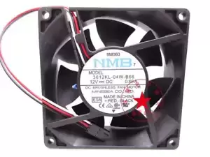 1PC NMB 3612KL-04W-B66 12V 0.68A 9CM Dell Server Cooling Fan