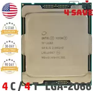 Intel Xeon W-2102 2.90 GHz 4-Core 8.25M LGA 2066 SR3LG Server CPU Processor 120W