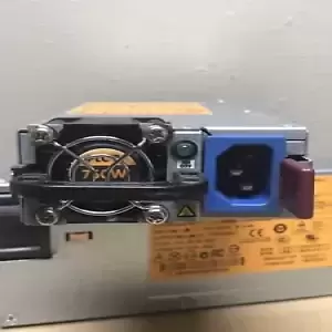 LOT of 2 HP 750W CS PLATINUM POWER SUPPLY (2 Power supplies)