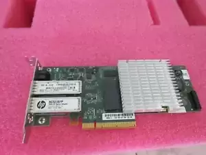 HP 593715-001 HP NC523SFP 10GB. Dual Port PCI E Adapter card w/Small Bracket