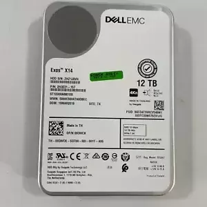Dell 93WCK - 12TB 7.2K RPM SAS 12G 3.5" 4KN HDD Disk Drive