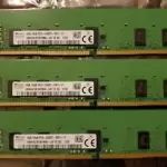 Lot of 3 SK Hynix 4GB 1Rx8 PC4-2400T Server RAM HMA451R7AFR8N-UH