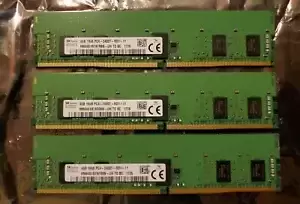 Lot of 3 SK Hynix 4GB 1Rx8 PC4-2400T Server RAM HMA451R7AFR8N-UH