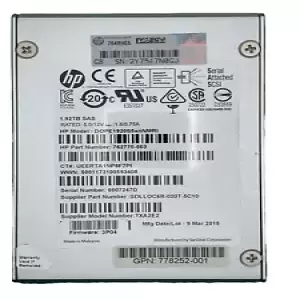 1.92TB HP Storeserv 3PAR SAS 6Gbps 2.5in SSD DOPE1920S5xnNMRI 762770-003