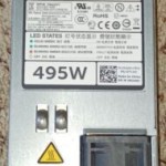 Dell PowerEdge 495W 80 Plus Platinum Server Power Supply, D495E-S0, Pulled