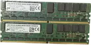 Lot of 2 MICRON 8GB MTA18ASF1G72PF1Z-2G3T12AB 1RX4 NN4-2400T PIZZZ-10 RAM