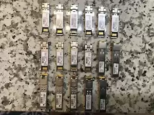Mixed Lot 17 Cisco DS-SFP-FC8G-SW GLC-T Transceiver Module FOR PARTS #14