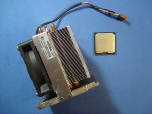 HP ML350 G5 Server Heatsink & Fan 411354-001 w/ Xeon E5430 2.66GHz Quad-Core CPU