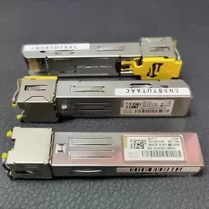 Lot of 3 CISCO GLC-T (30-1410-04)  1000BASE-T Transceiver Module - USED