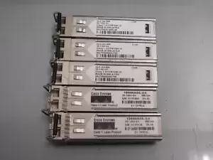 LOT OF 5x Genuine Cisco GLC-SX-MM 30-1301-01 GBIC 850nm SFP Transceivers
