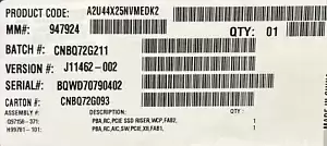 Intel A2U44X25NVMEDK2 4P PCIe SSD Upgrade Kit for R2000WT family NEW