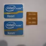 3 LGA 771 to 775 Adapters for Xeon Mod with 2 'Intel Xeon Inside' stickers