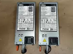 "Lot of 2" Dell E750E-S0 0F9F51 750-Watt Power Supplies 80 Plus Platinum TESTED!